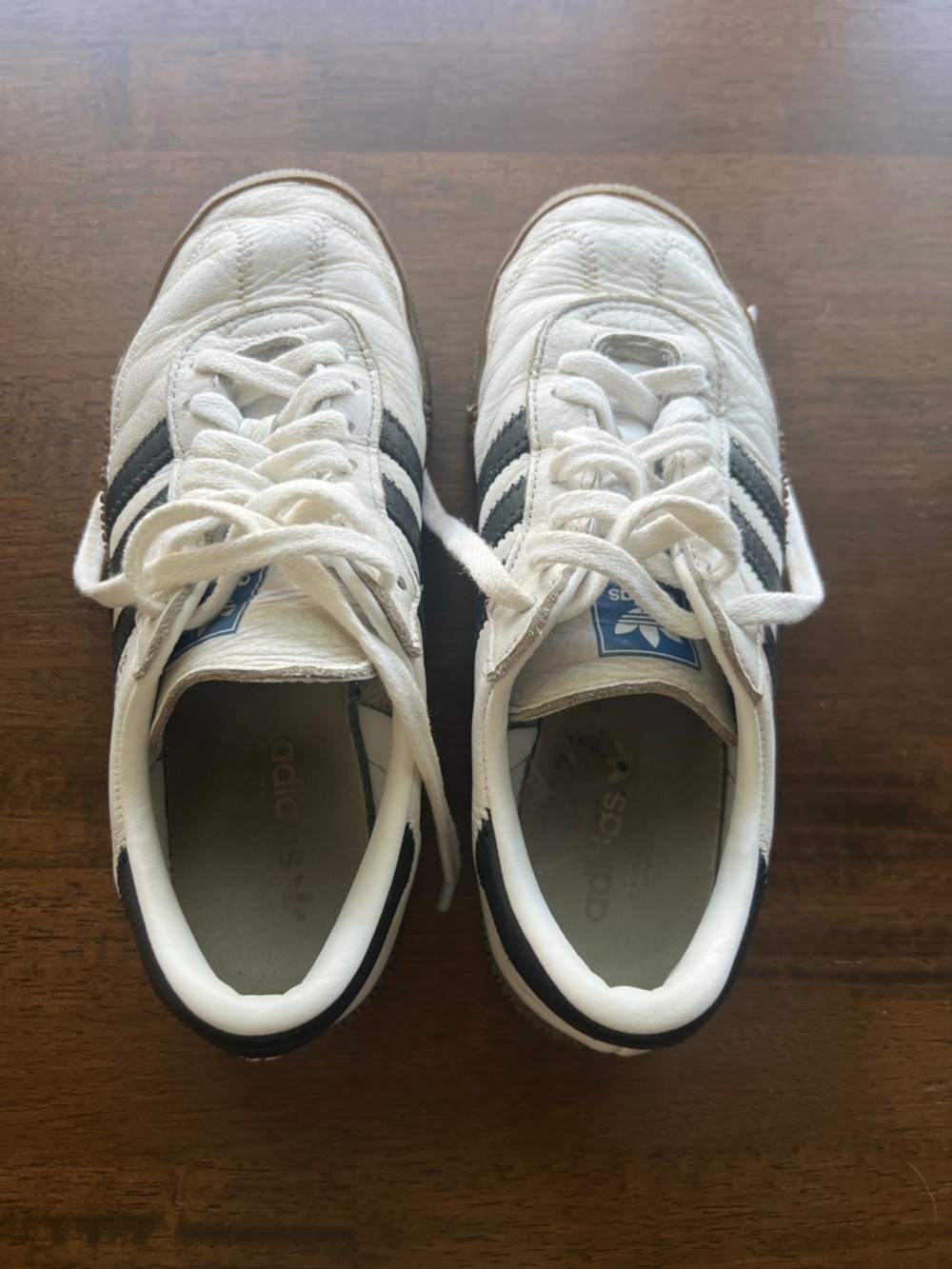 adidas Samba OG White Sneakers with Black Stripes